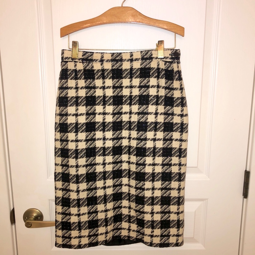 Ungaro Paralelle Paris Vintage Plaid Skirt